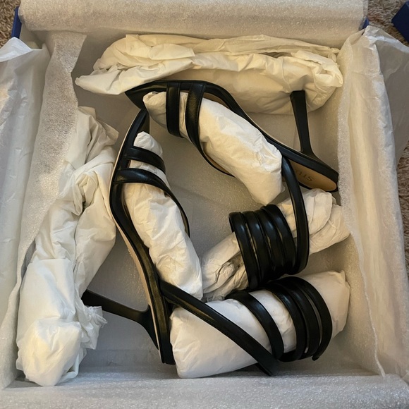 STUART WEITZMAN BEATRIX 100 WRAP SANDAL HEELS - Picture 2 of 7
